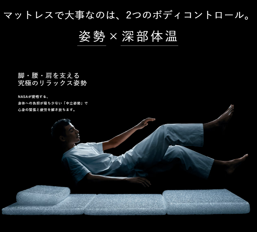 姿勢と深部体温